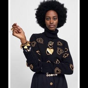 Zara Ltd Edition Heart Sweater